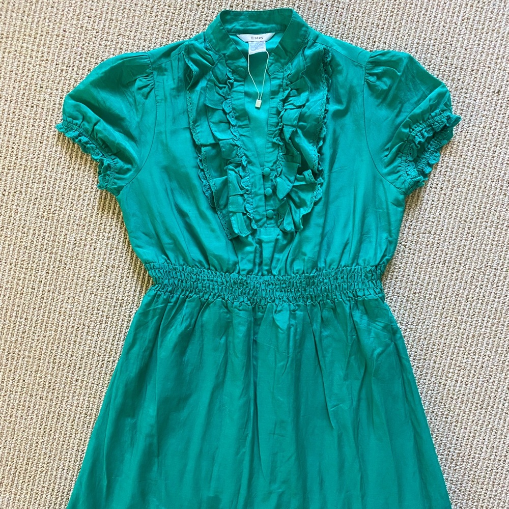 Vintage ModCloth retro silk/cotton dress
